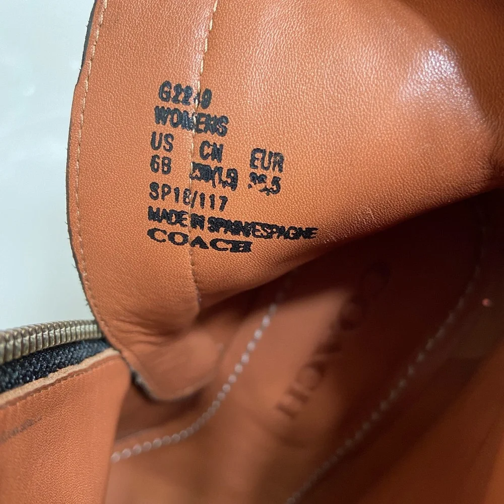 Coach ankle western boots, size 6